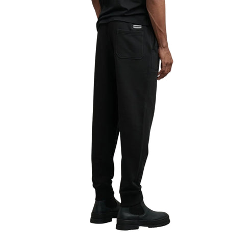 Pantalone Uomo in felpa Walk Nero modello retro